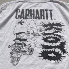 【激レア】2XL 京都　ユリCarhartt カーハート　花柄　バイク　アートT
