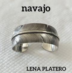 インディアンジュエリー LENA PLATERO フェザー シルバーバングル インディアンジュエリー LENA PLATERO フェザー シルバー