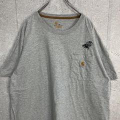 カーハート　胸ポケット　刺繍　ニワトリ　アニマル　ビックサイズTシャツ 2XL