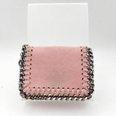 ☆ステラマッカートニー　折財布　三つ折り財布　ピンク　ファラベラ　スウェード