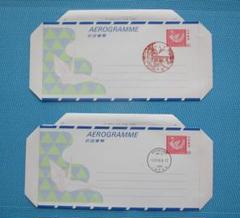 人気商品の入荷速報 入荷Now 孔雀紋80円 ご確認用＊航空書簡 初日印 昭和63 スタンプ 風景印 コレクション