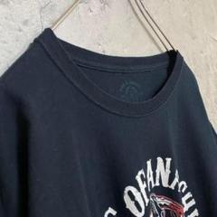 古着 アメリカ輸入 スカル ガイコツ プリント Tシャツ 半袖 黒色 ゆるだぼ