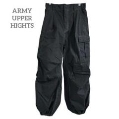 アッパーハイツ ARMY カーゴパンツ BLN CARGO ワイド ゆったり 黒