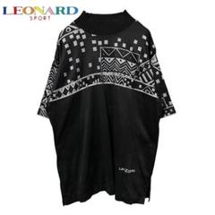 LEONARD SPORTS ロゴ刺繍 幾何学柄 半袖Tシャツ トップス - メルカリ