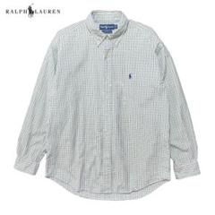 古着 ラルフローレン ブレイク コットン チェック柄 長袖シャツ BDシャツ