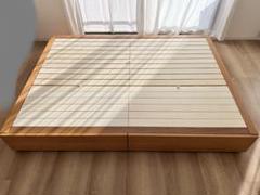 無印良品　木製ダブルサイズすのこベッド 引き出し付き 無印良品 木製ダブルサイズすのこベッド 引き出し付き