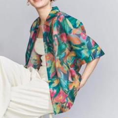 【未使用】ユナイテッドアローズ　フラワープリント ショートスリーブ シャツ 花柄