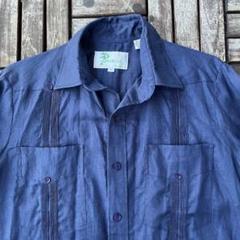 100% LINEN パナマ製 PANABRISA メキシカン キューバ リネン 100% LINEN パナマ製 PANABRISA メキシカン キューバ リネン