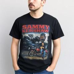 アメカジUSAロゴ サミーカーショウTシャツM 黒 GILDAN製