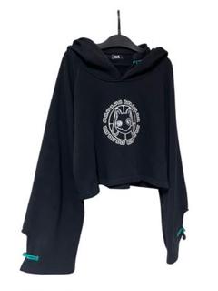 ↓最終値下げ↓NieR　オフショルダーパーカー　新品、美品です オフショルダー パーカー NiER 黒 灰色 - メルカリ
