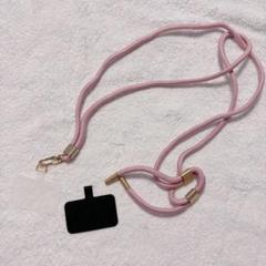 スマートフォン用ストラップ　ピンク