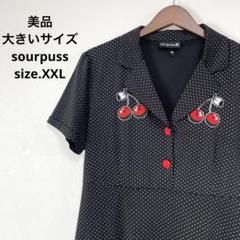 84美品　大きいサイズ　sourpuss パンク　ワンピース