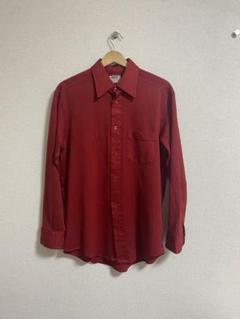 【vintage】赤 長袖ネルシャツ 60s/60年代