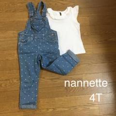 nannetteトップス&サロペットパンツ(4T)