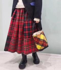 taoコムデギャルソン タータンチェックスカート TAO COMME des GARCONS(タオコムデギャルソン) チェックデザイン