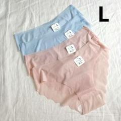 【L4枚】レディース ショーツ 極薄 シームレス ナイロン パンツ(H284)のサムネイル