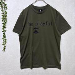 F1034ペヨーテ✤良品✤半袖Tシャツ プリントT M〜L相当 緑 カーキ
