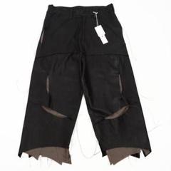 【sulvam】ウールギャバジン サルエルボンテージパンツ ブラック/M sulvam（サルバム）2024SS クラシックボンテージパンツ MT-P52