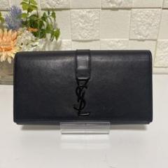 良品 Saint Laurent paris 財布 YSL カサンドラ 黒