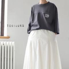 極美品 トゥジュー TOUJOURS 長袖シャツ バックギャザー ベージュ TOUJOURS トゥジュー リバティ ベリー フラワー プリント