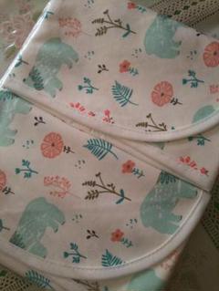 防水マット 2枚セット くま×お花柄