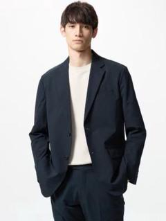 ✨UNIQLO　ユニクロ　感動　セットアップ　ネイビー　XＬ　大きいサイズ ユニクロ 感動ジャケット 感動パンツ セットアップ ネイビー M