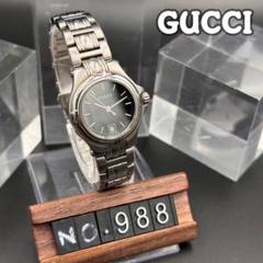 GUCCI グッチ 9040L クォーツ デイト ブラック 988