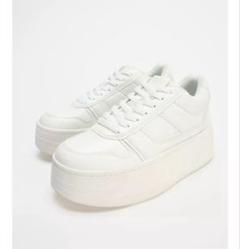 ZARA】 ザラ 39 フラットフォームスニーカー 2025完売品 入手