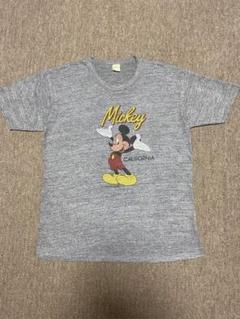 ★USA製‼️ヴェルバシーン ミッキーTシャツ 杢グレー 染込み 両面プリント Lのサムネイル