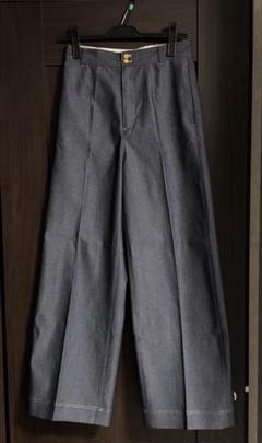【美品】LOULOU WILLOUGHBY ルルウィルビー センターラインデニム