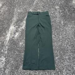 80s vintage ウールスラックス グリーン ロケットタロン グリーン