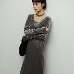 ベロアロングワンピース