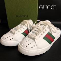 【極美品】GUCCI グッチ　エース　サンダル　ラバー　付属品あり　シェリー