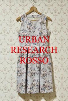 URBAN RESEARCH ROSSO ノースリーブワンピース ピンク 花柄