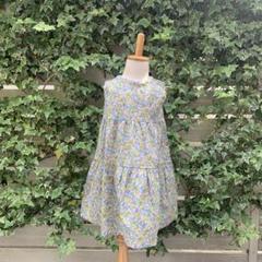 ワンピース　花柄　リボン　90