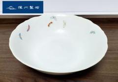 オールド深川　深鉢 紅葉 青海波 七宝文 深川製磁 有田焼 深川製磁 紅葉 深鉢 大鉢