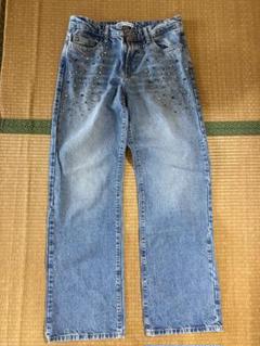 ☆ドイツ発*ZARA*新作*FLORALラインストーン装飾デニム/UN☆ ☆ドイツ発*ZARA*新作*FLORALラインストーン装飾デニム/UN☆