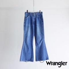 70s Wrangler ベルボトムジーンズ　フレア　ブルー　Talonジップ 70s Wrangler ベルボトムジーンズ フレア ブルー Talonジップ