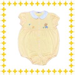 新品 ファミリア 80 ロンパース クマ柄 ファミちゃん レトロ 旧タグ 男の子
