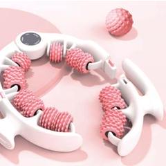 フォームローラー　ピンク白　未使用品　マッサージ　筋膜ローラー　全身　むくみ解消
