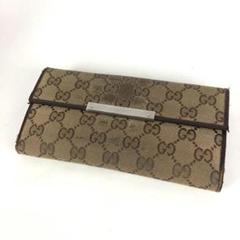 GUCCI グッチ GGキャンバス 長財布 レディース ブランド グッチ GG