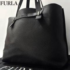 極美品/大容量●フルラ トートバッグ ジョーヴェ A4 ボルドー レザー 本革 FURLA フルラ MAN GIOVE トートバッグ L NERO ブラック