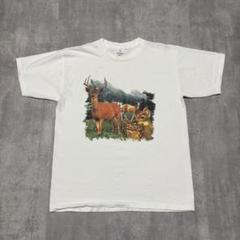 90s ALORE USA製　アニマル　鹿　Tシャツ　ヴィンテージ　トナカイ