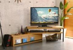 完成品ヴィンテージ伸縮テレビ台 ナチュラル色