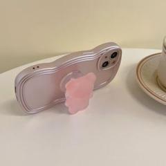【人気商品♡】iPhone14Pro max クマ グリップ iPhoneケース