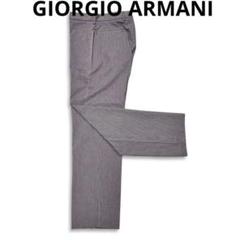 国内正規品 GIORGIO ARMANI カシミヤ混 コーデュロイ パンツ黒タグ-