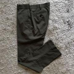 ユニクロ　感動パンツ コットンライク　オリーブ　73x76