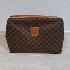 【未使用級】【希少】セリーヌ　ミニポーチ　チャーム　トリオンフ　マカダム　PVC CELINE(セリーヌ) / SMALL POUCH IN TRIOMPHE/トリオンフ