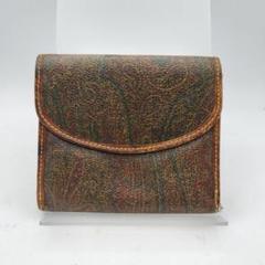 未使用 希少 ETRO 三つ折り財布 ペイズリー ペガソ ゴールド金具 クロコ 未使用 希少 ETRO 三つ折り財布 ペイズリー ペガソ ゴールド金具