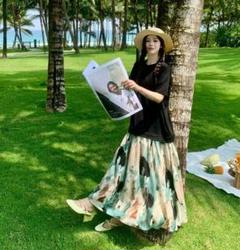 大きいサイズ レディース ロング　ワンピース　春夏 秋 新品 半袖